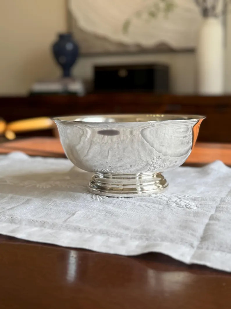 Vintage Gorham Silver-plated Footed Bowl C781 | Mid-century Elegant Serving Bowl - Etsy | Etsy (US)