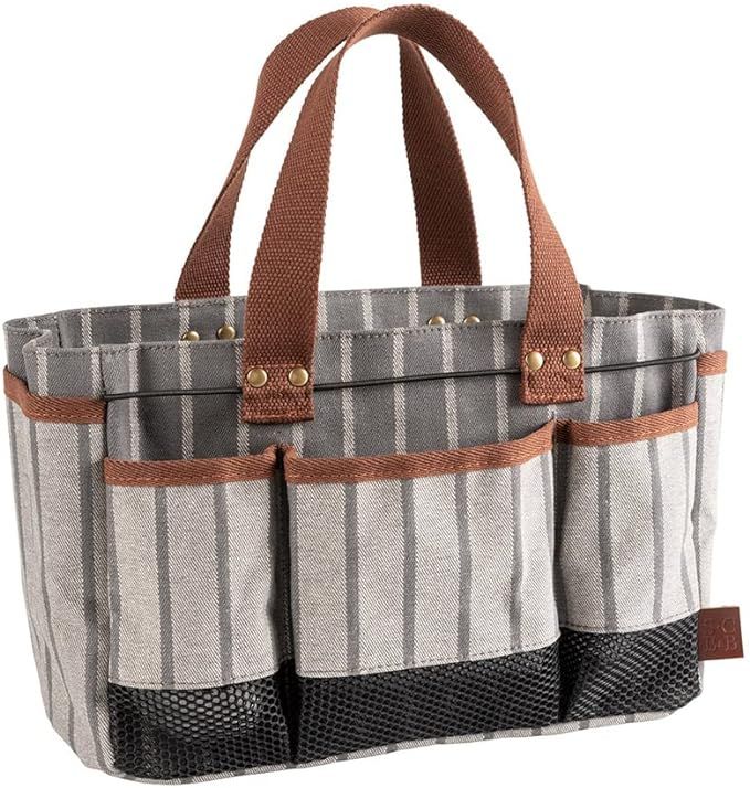 Burgon & Ball Sophie Conran Grey Stripes Garden Tool Storage Bag Holder with 8 Pockets | Amazon (US)
