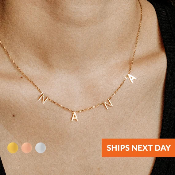 NANA Necklace Grandmother Gift for Grandma Necklace for Nana | Etsy | Etsy (US)