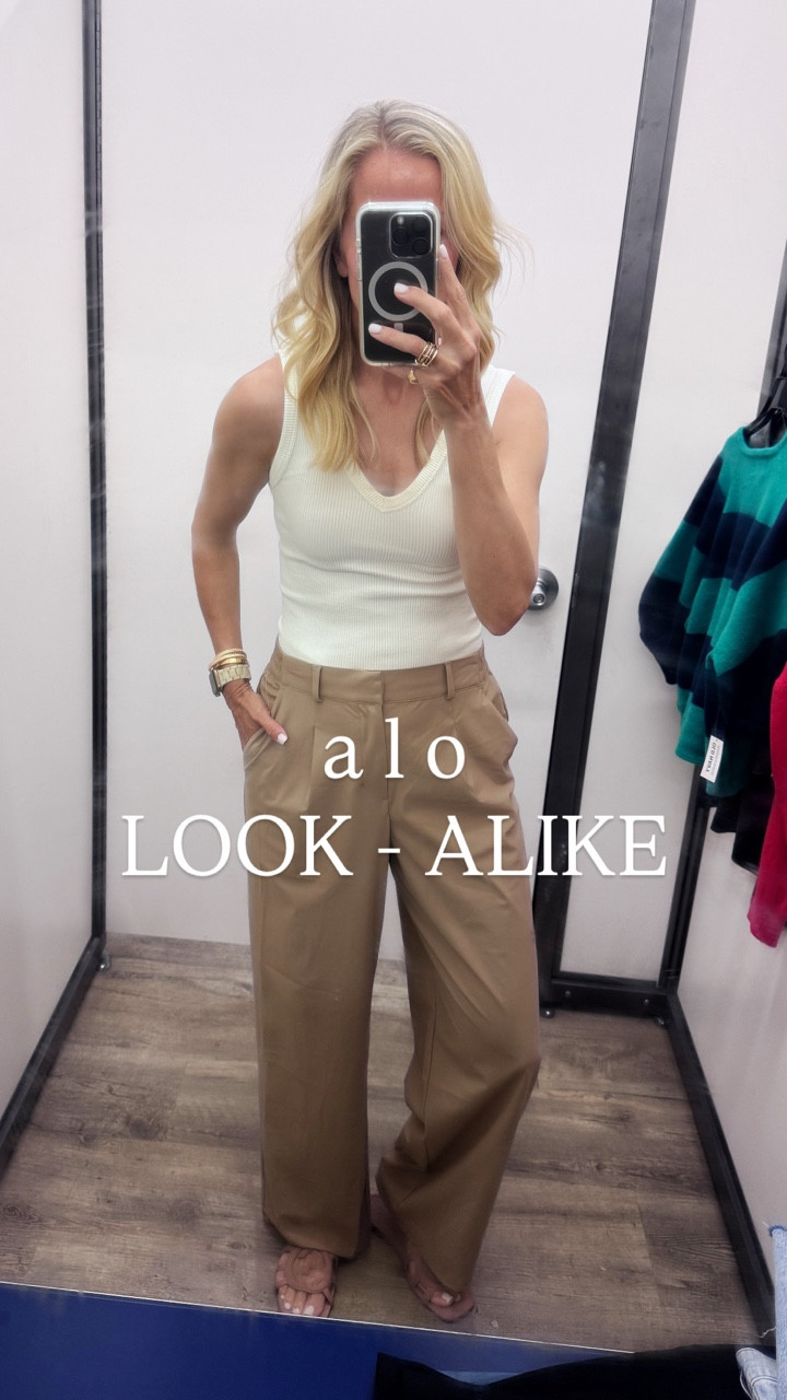 Alo trouser look-alike alert!!

These are very close to the viral Alo dreamscape trouser and we are here for that.

#LTKSeasonal #LTKFindsUnder50 #LTKOver40