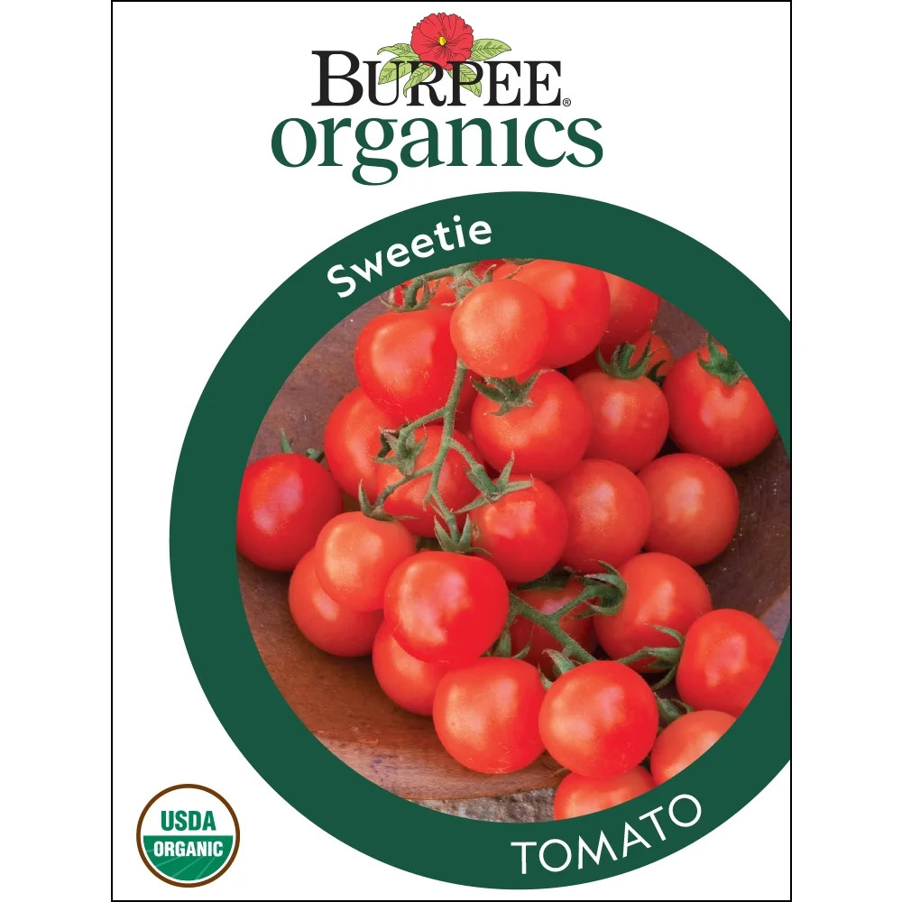 Burpee Organic Sweetie Tomato Seed, Annual Vegetable Seed, Full Sun | Walmart (US)