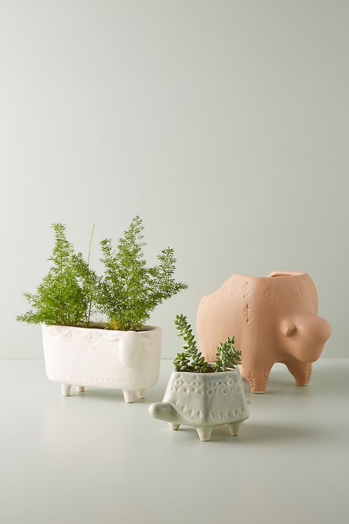 Terracotta Animal Planter | Anthropologie (US)