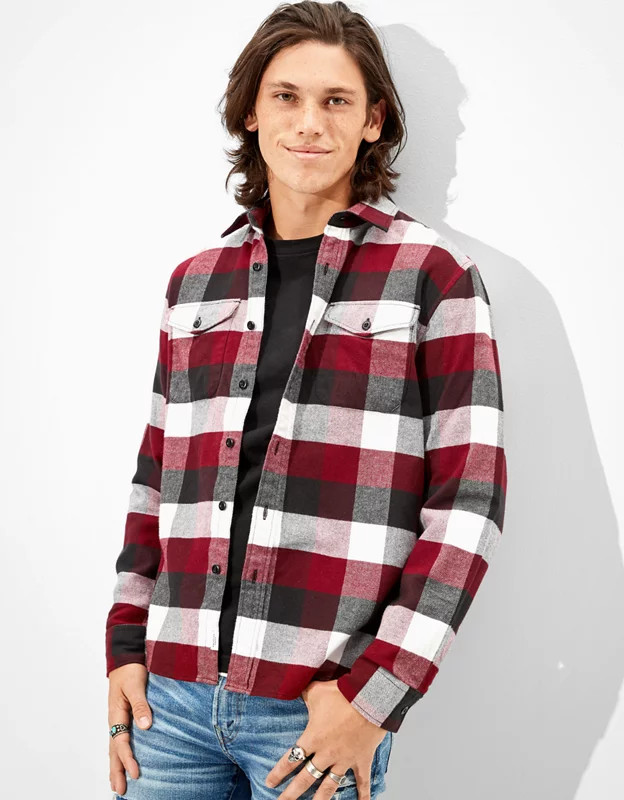 AE Super Soft Flannel Shirt | American Eagle Outfitters (US & CA)
