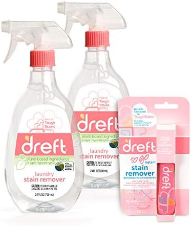 Stain Remover for Baby Clothes by Dreft, 24oz Pack of 2 Laundry Stain Remover Spray + Dreft To Go... | Amazon (US)
