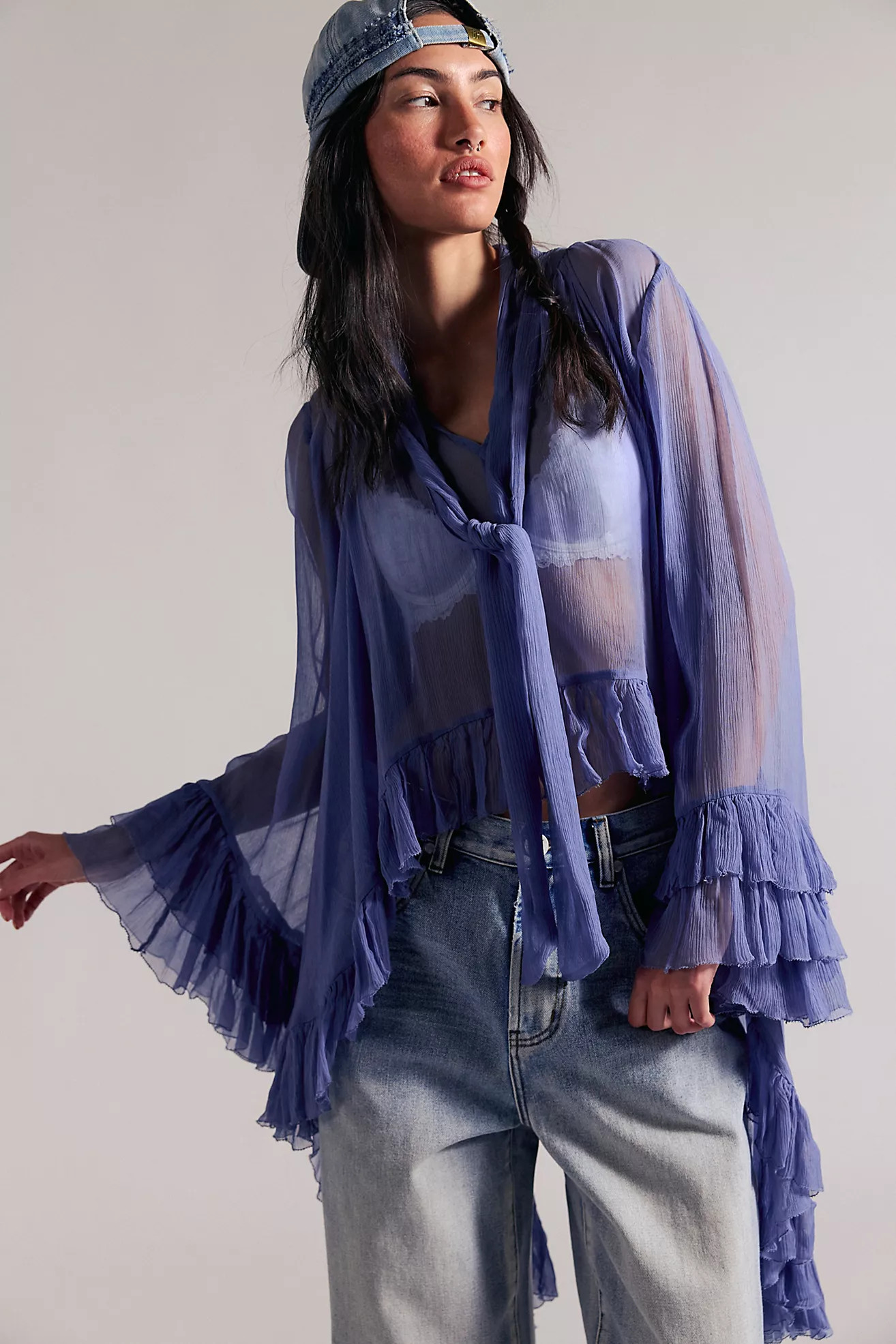 Full Sleeve Frill Top | Free People (Global - UK&FR Excluded)