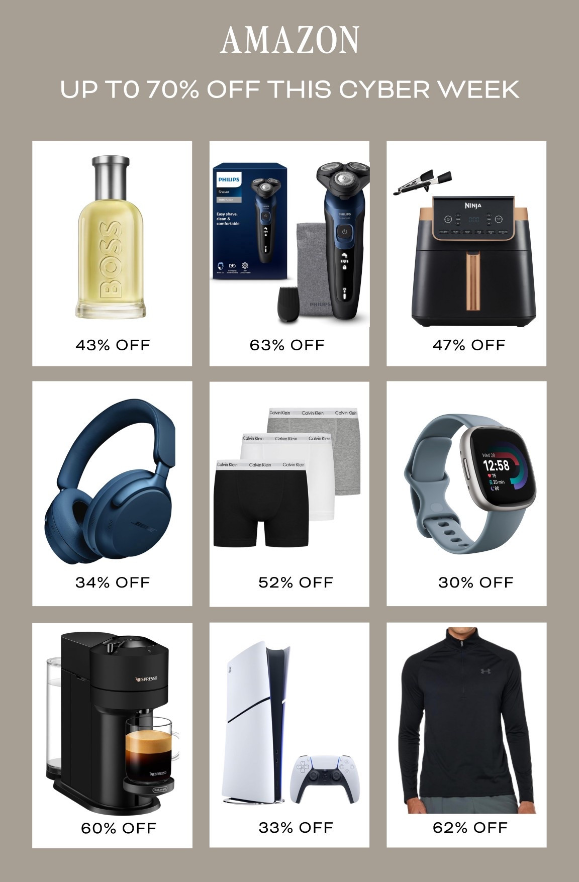 Gifts for him 🎁 up to 70% off Amazon this cyber week! 

#LTKgiftguide #LTKCyberWeek #LTKmens