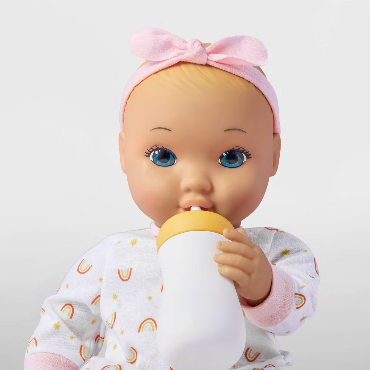 14" Nurturing Baby Doll - Blonde Hair + Blue Eyes - Gigglescape™: Includes Accessories and Outf... | Target