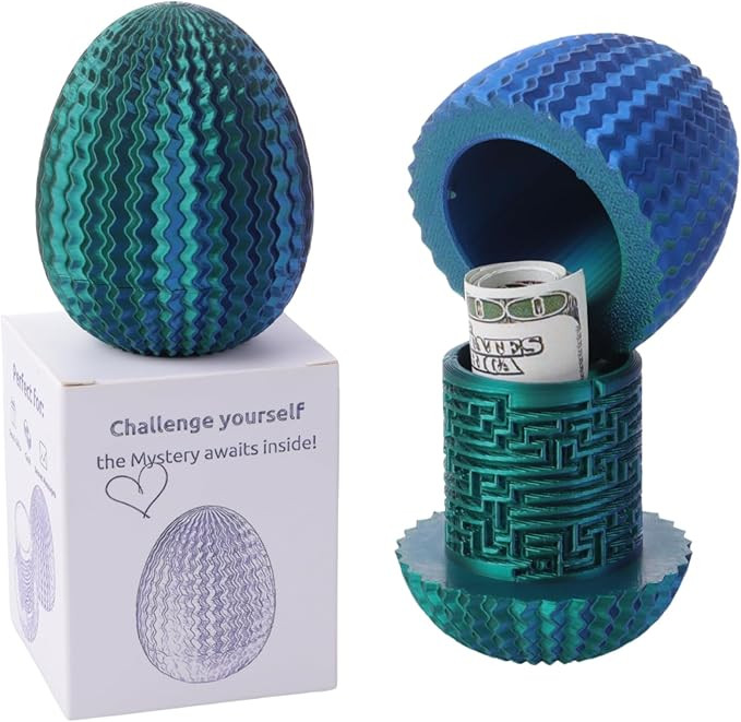 Mystery Egg Puzzle Box, Money Puzzle Box for Cash Gift, Birthday Wedding Easter Xmas Holiday Cele... | Amazon (US)