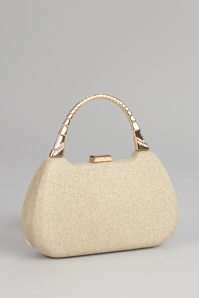 Evening Spark Glitter Mesh Clutch | Windsor Stores