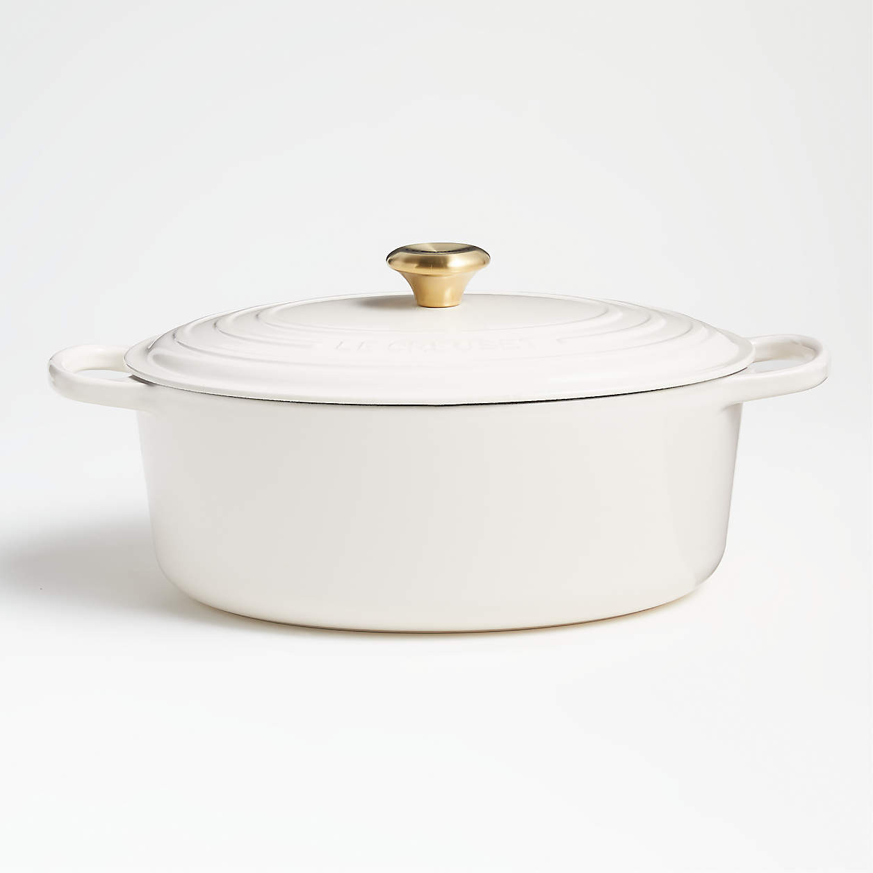 Le Creuset Cerise Red 6.75-Qt. Oval Dutch Oven + Reviews | Crate and Barrel | Crate & Barrel