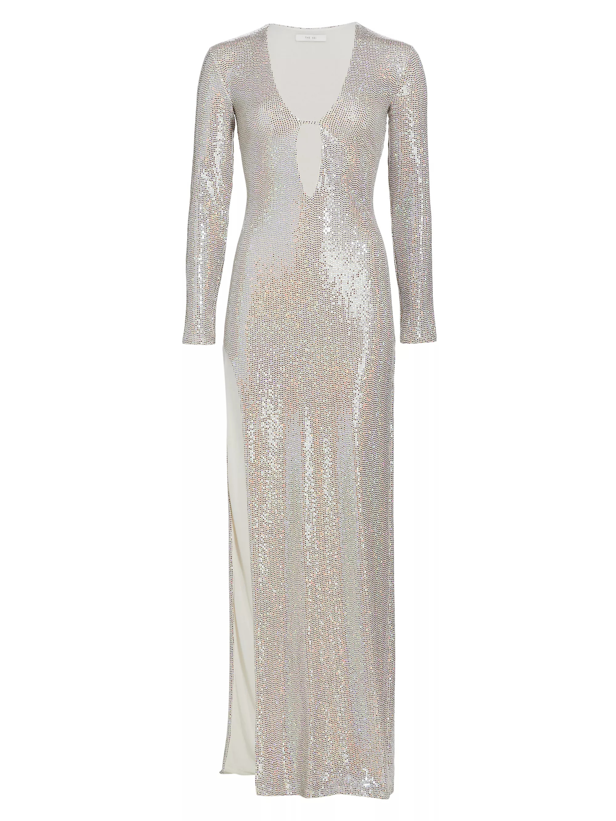 Long-Sleeve Sequin Gown | Saks Fifth Avenue