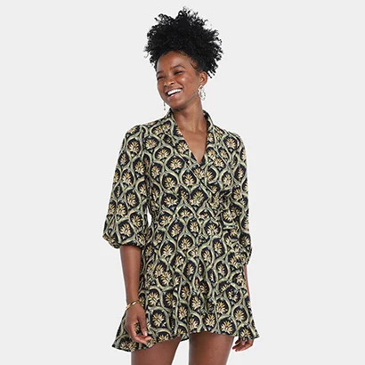 Vestido Farm Curto Joia Boho - Feminino | Netshoes (BR)