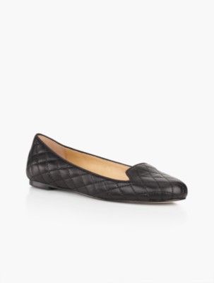 Talbots Women's Georgina Quilted Flats Soft Leather | Talbots