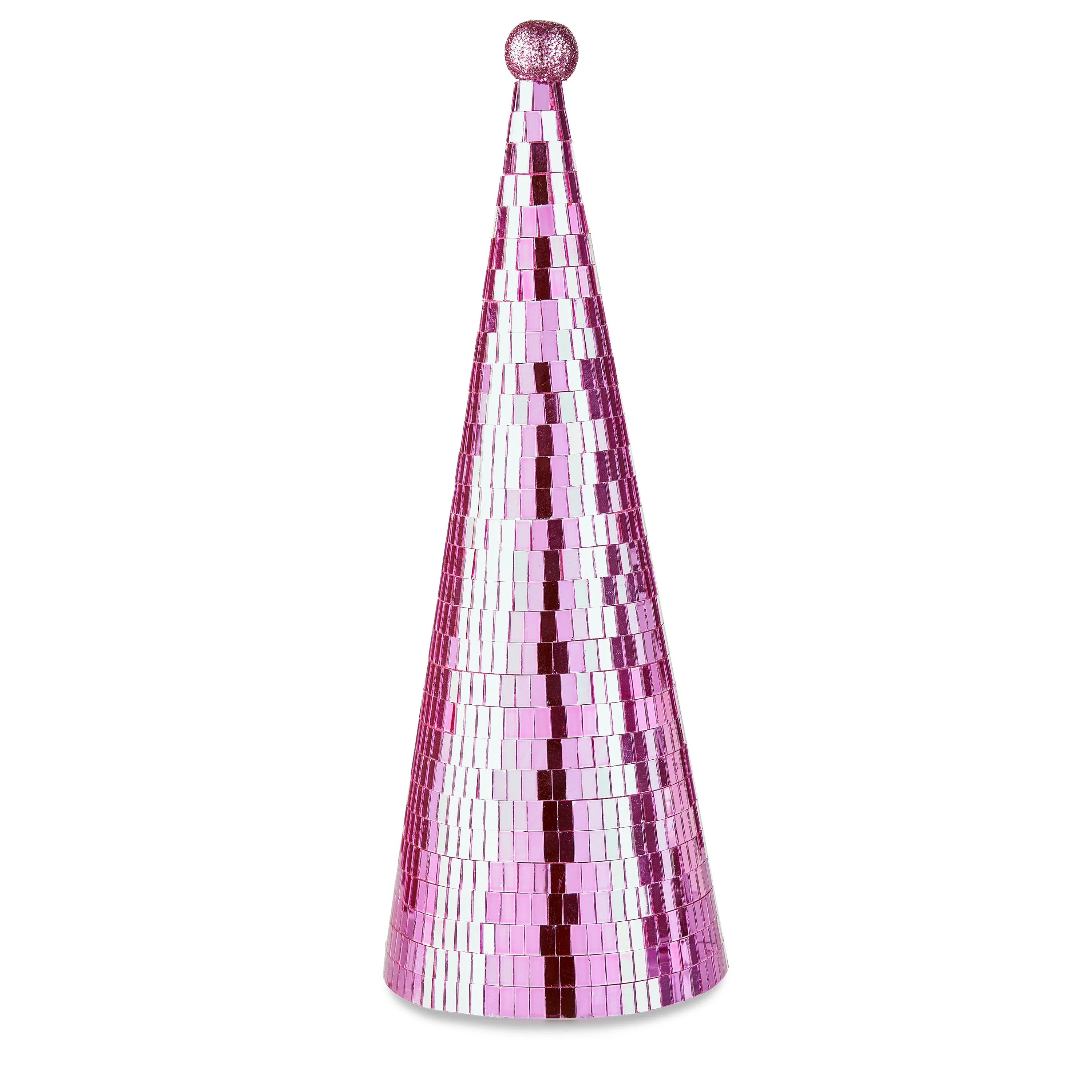 Pink Disco Ball Christmas Tree Tabletop Decor, 13 in, by Holiday Time | Walmart (US)