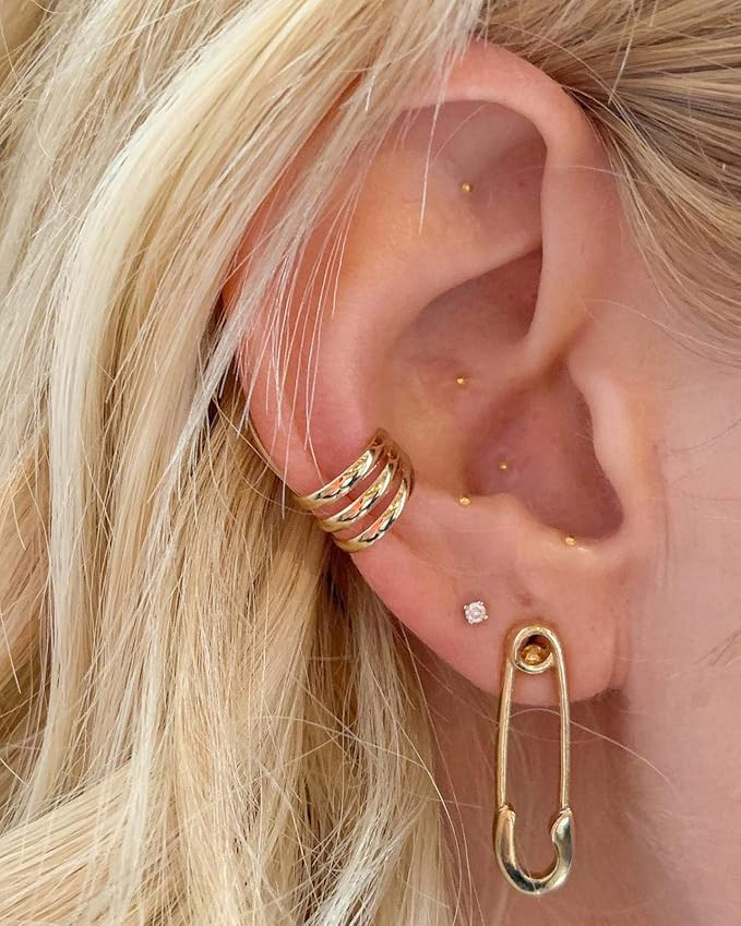 Vie Healing 24k Gold Acupressure Ear Seeds, with Ear Chart, Reflexology, Video, Helps Eliminate A... | Amazon (US)