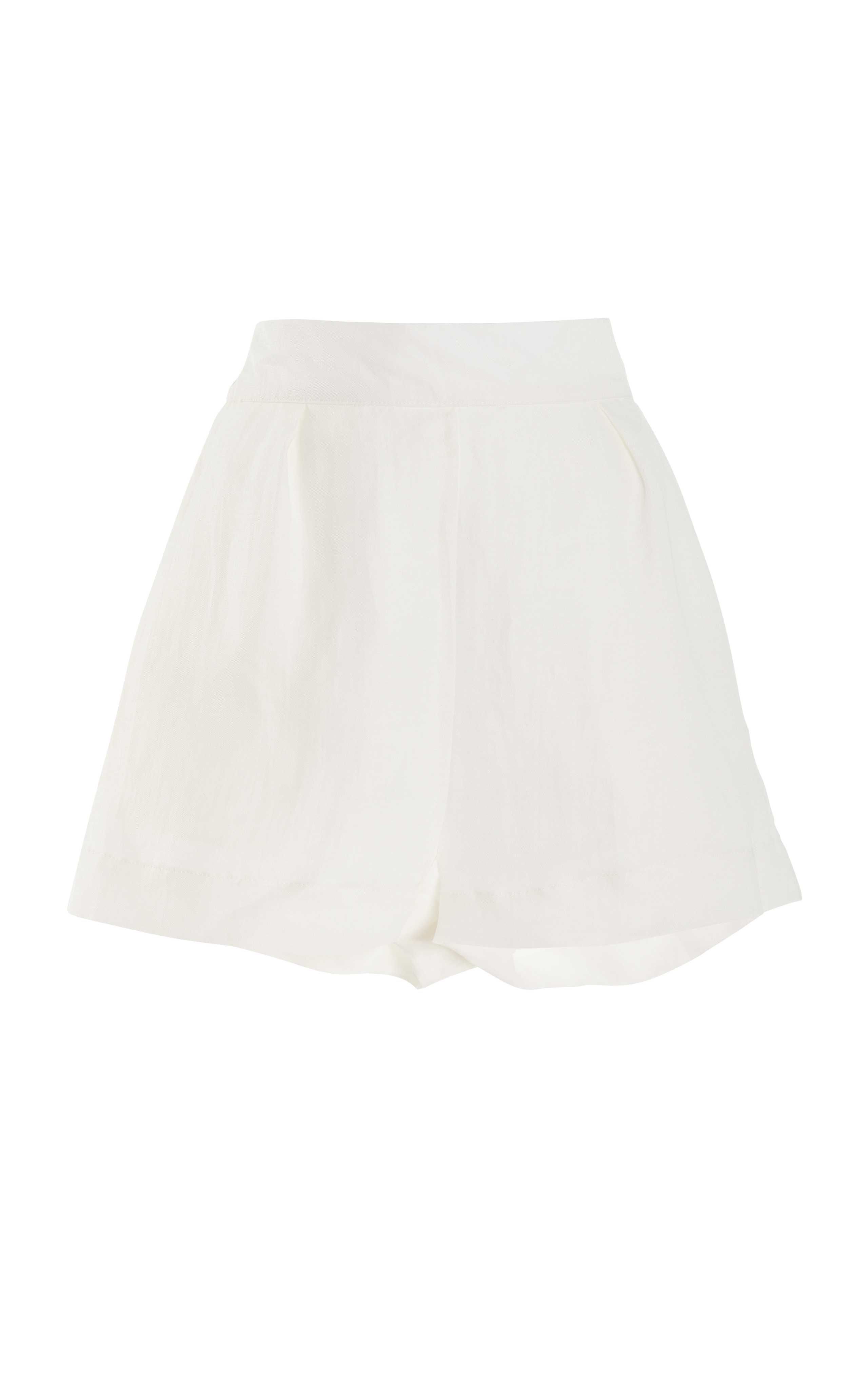 The High-Waisted Linen-Blend Short Shorts | Moda Operandi (Global)