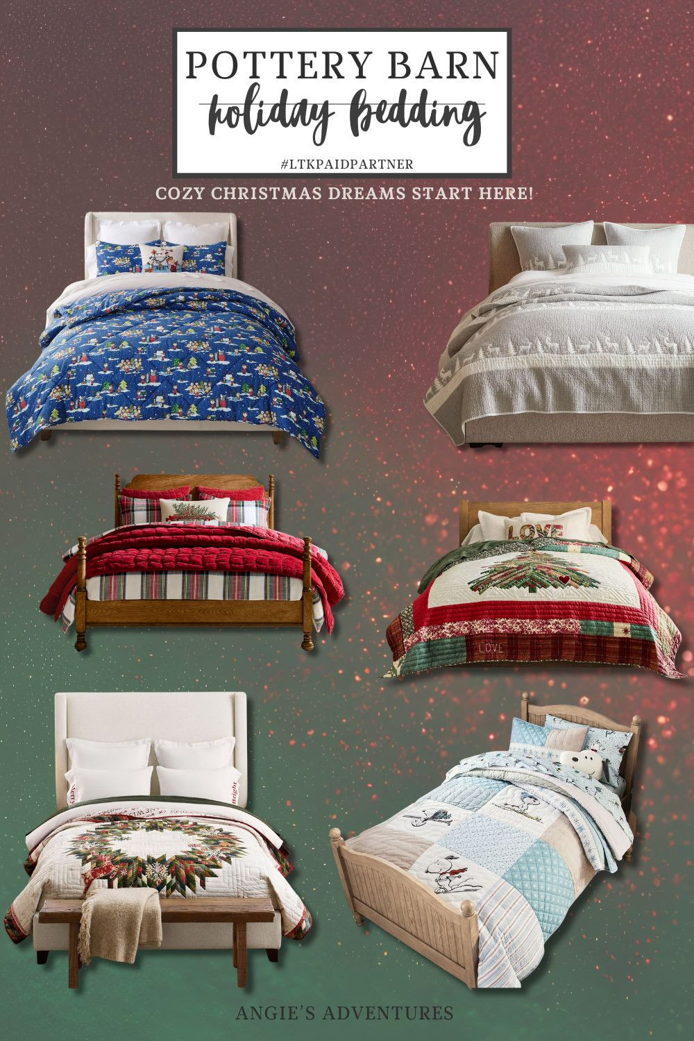 This week is all about Pottery Barn favorites! 

✨🎄 Holiday bedding that makes your whole room feel magical! 🎄✨
I’m absolutely obsessed with these Pottery Barn pieces — the cozy textures, the festive prints, the timeless red-and-green details… it’s giving classic Christmas comfort in the best way. ❄️❤️

Whether you love a subtle winter vibe or full-on festive, these sets transform your bedroom into a warm + inviting holiday retreat. Perfect for snuggly movie nights, lazy mornings, and all the Christmas magic. ✨

🛏️ Tap to shop the exact bedding & coordinating pieces!
#potterybarn #holidaybedding #christmasdecor #ltkhome #holidaysathome #christmasaesthetic #bedroominspo #cozyvibes #ltkfinds #angiespicks 

 #LTKCyberWeek #LTKHoliday #LTKSeasonal