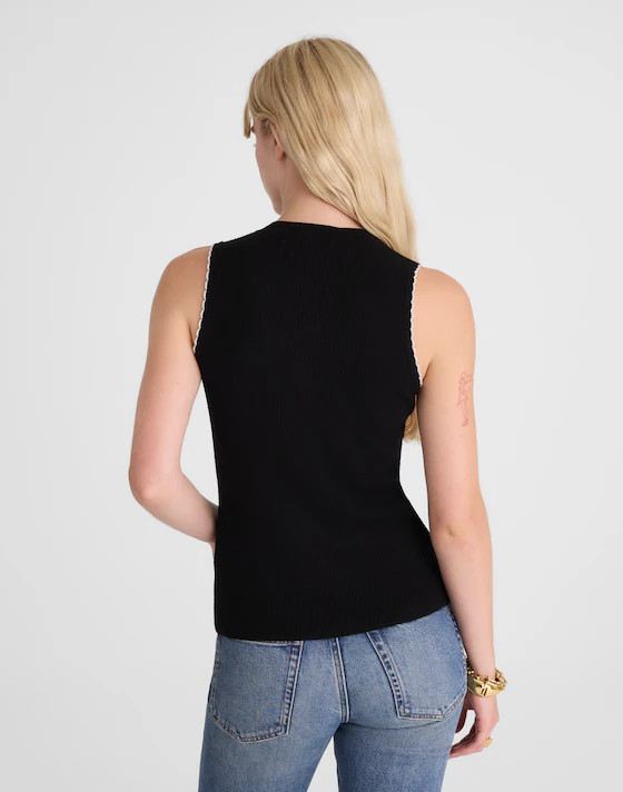 Button-Front Sweater Vest in Merino-Blend | Madewell