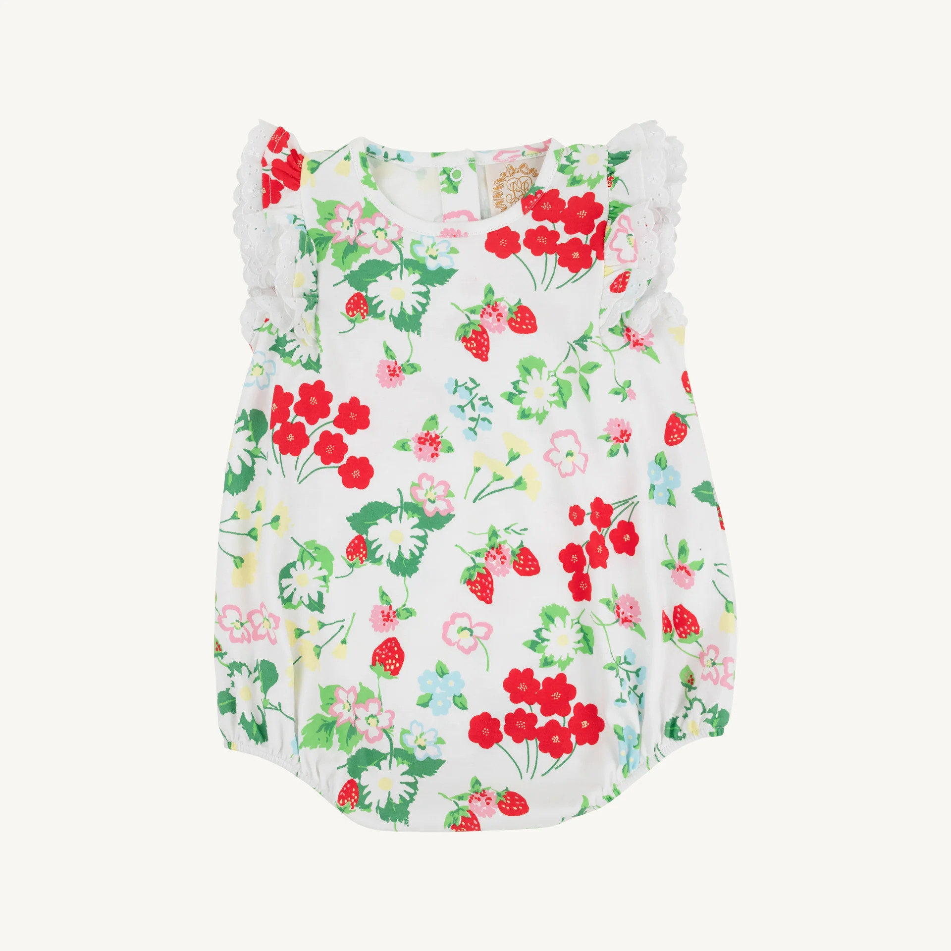 Ruehling Ruffle Bubble - Berry Sweet with Worth Avenue White | The Beaufort Bonnet Company