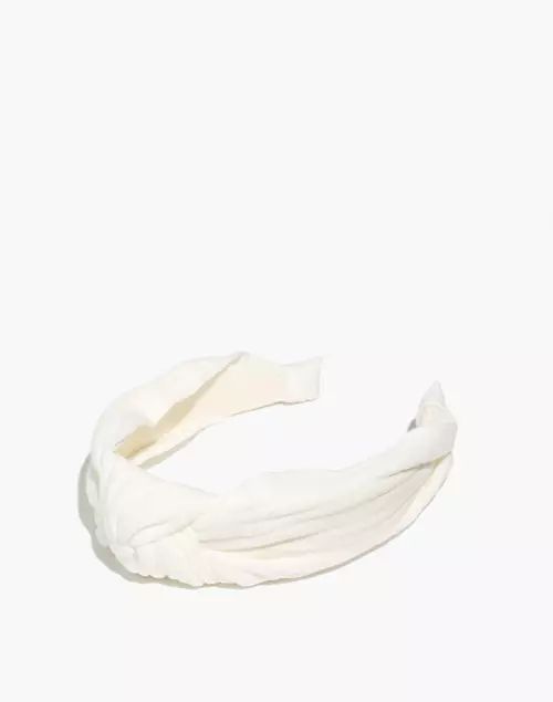 Knotted Covered Headband | Madewell