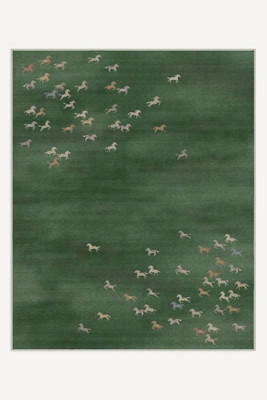 Washable Felix Tufted Horses Rug | Anthropologie (US)