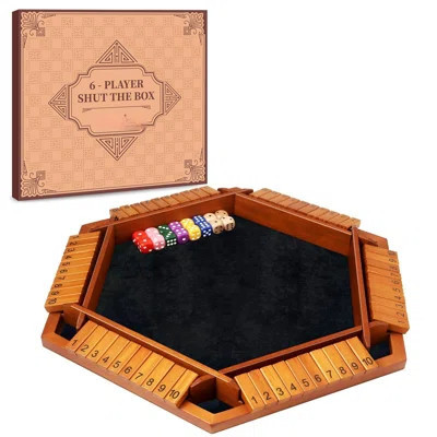 1-6 Players Shut The Box Dice Game, Board Table Family Game For Kids And Adults With 16 Dice, Classic Tabletop Math Game For Pub Classroom Party, Gift | Wayfair North America