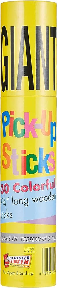 Pressman Giant Pick Up Sticks - Classic Game from Yesterday That's Fun Today , Yellow , One Size ... | Amazon (US)