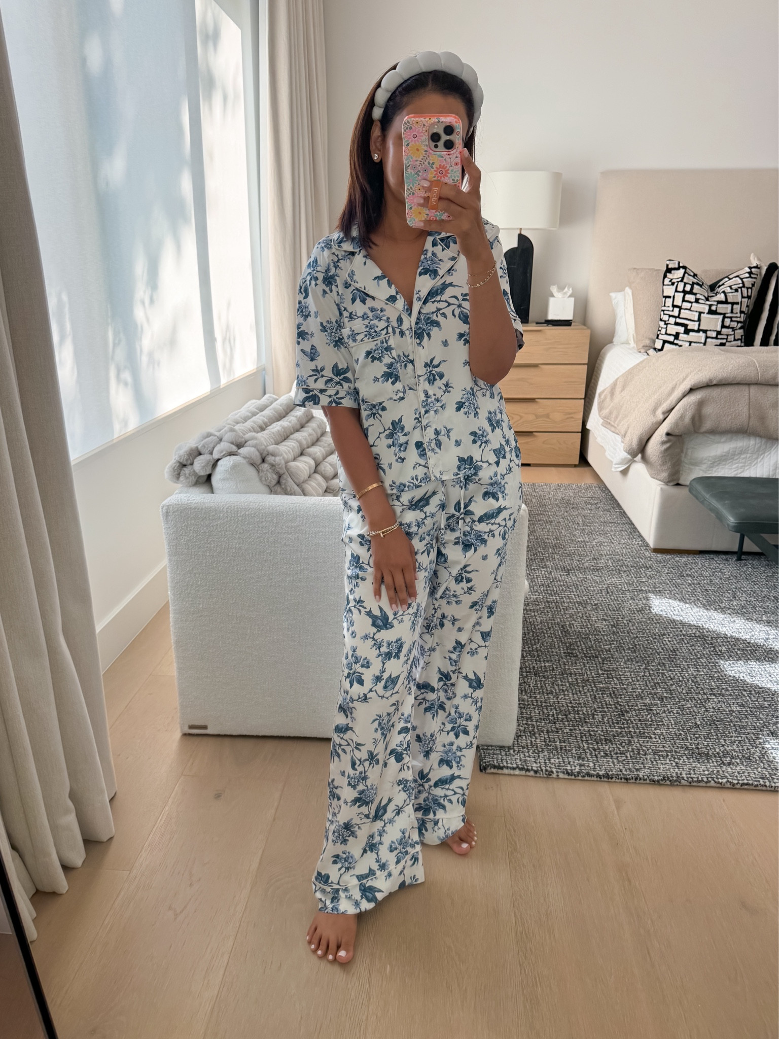 Wearing a size XS in satin pajamas from Abercrombie, love this print & they've washed really well over the last few months too!

#LTKHome #LTKStyleTip
