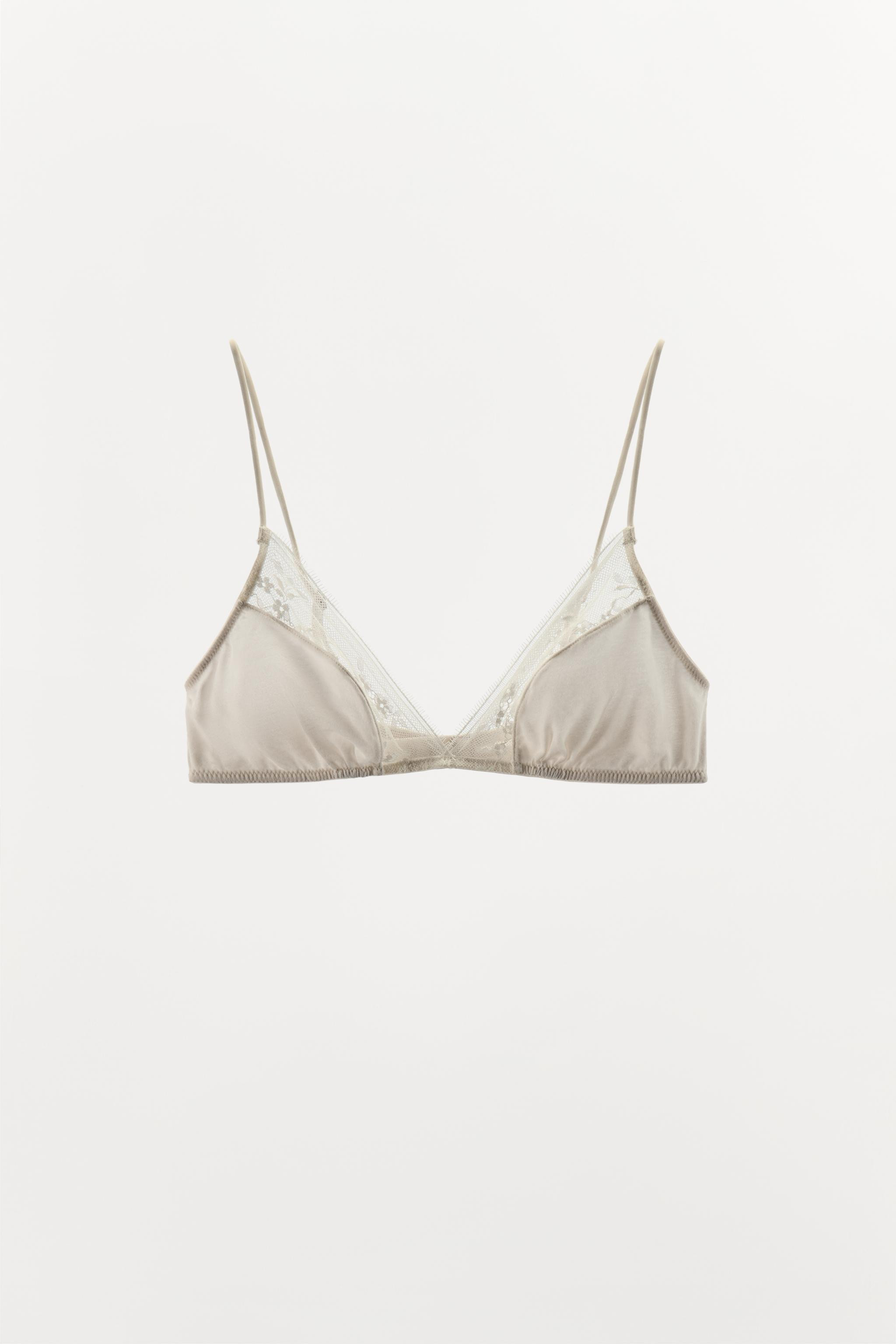 LACE TRIANGLE BRALETTE | Zara US
