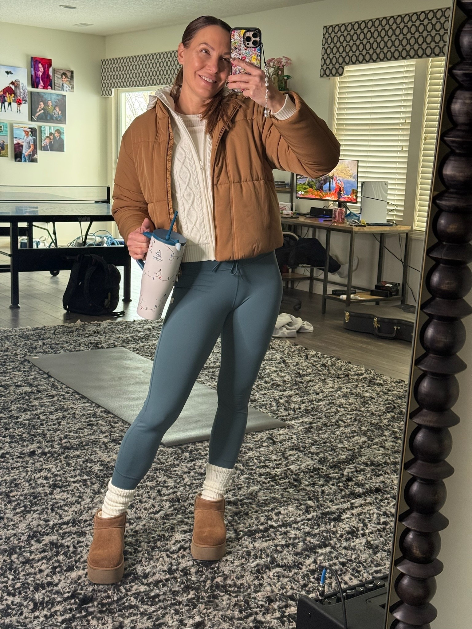 Winter ootd!

Travis Matthews jacket
Skims sweater
Alo, long sleeve shirt,
Vuori leggings, and bra top
UGG socks
UGG boots
Caribou thermos

#LTKSeasonal #LTKdayinmylife #LTKgrwm