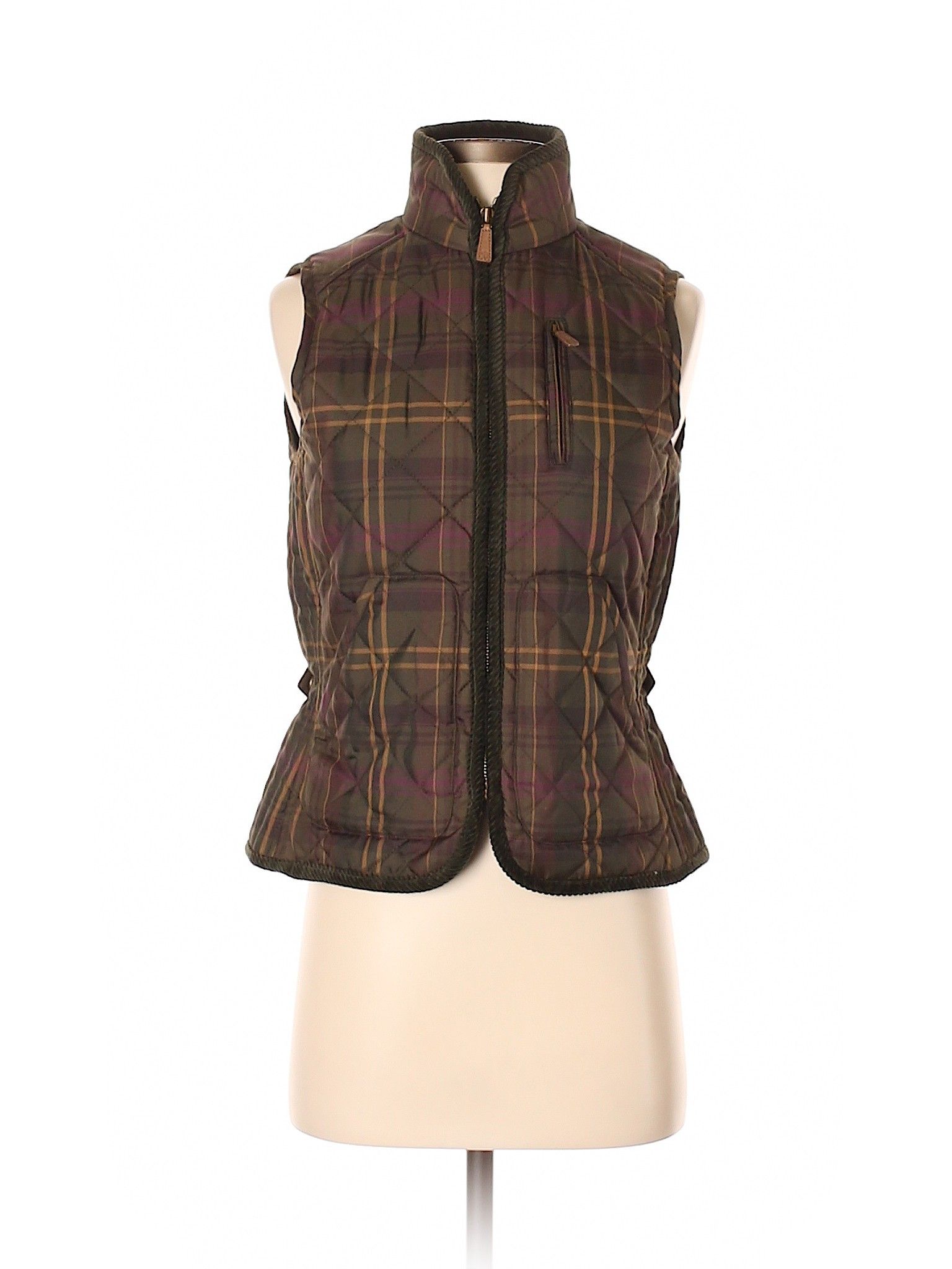 Lauren by Ralph Lauren Vest Size 4: Green Women's Jackets & Outerwear - 46942061 | thredUP