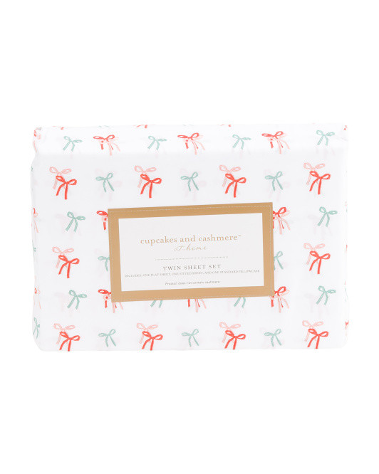 Striped Bows Sheet Set | TJ Maxx