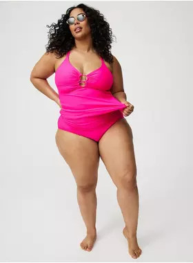 High-Rise Ruched Bikini Bottom | Torrid (US & Canada)