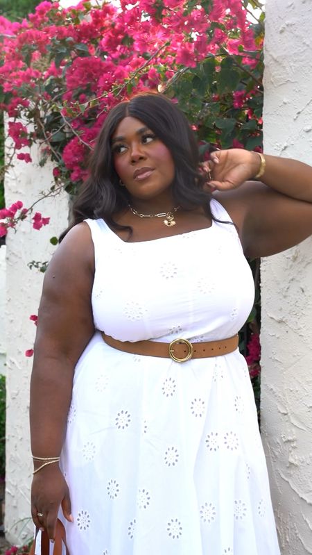 The perfect white eyelet dress does exist and it’s only $36! This cutie from Walmart is sure to sell out quickly so grab it while it’s in stock. I wish it came in more sizes. I’m wearing the largest size XXL/20.

This would be great for the season, brunch, church, graduation and all the things. 

No zipper and it’s a dress you put on from over head. Slight smocking to the back bodice.

#whitedresses #graddresses #plussizefashion 

#LTKsalealert #LTKfindsunder50 #LTKplussize