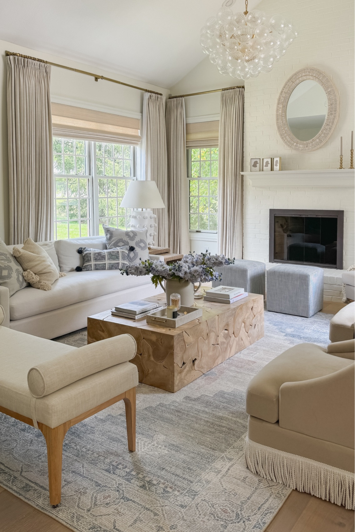 Curtain details:
Jawara
Ivory Beige
Triple pleated header
Room darkening liner
memory training
My curtain measurements 110”L x 75”W

Roman Shade:
Marble white
Outside mount
Room darkening liner

Use code: BLUSHINGBOHO15 for 15% off!

Curtains, window treatments, home decor, drapery, pinch pleat curtains, pinch pleat drapery, Amazon curtains, window coverings


#LTKSeasonal #LTKSaleAlert #LTKHome