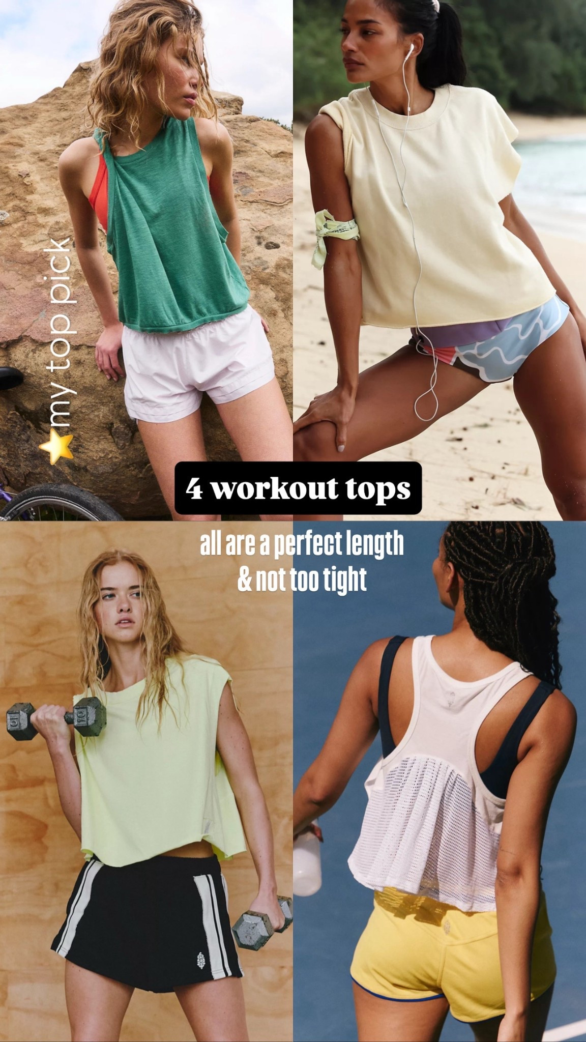 Favorite fit workout tanks. 
The love tank is a TOP FAVORITE ⭐️
I wear size xs  

#LTKActive #LTKSeasonal #LTKOver40