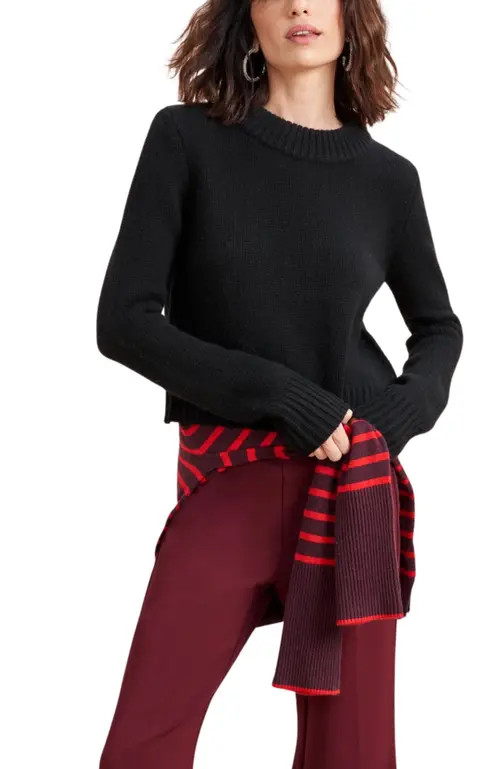 La Ligne Solid Mini Marin Sweater in Black at Nordstrom, Size Small | Nordstrom