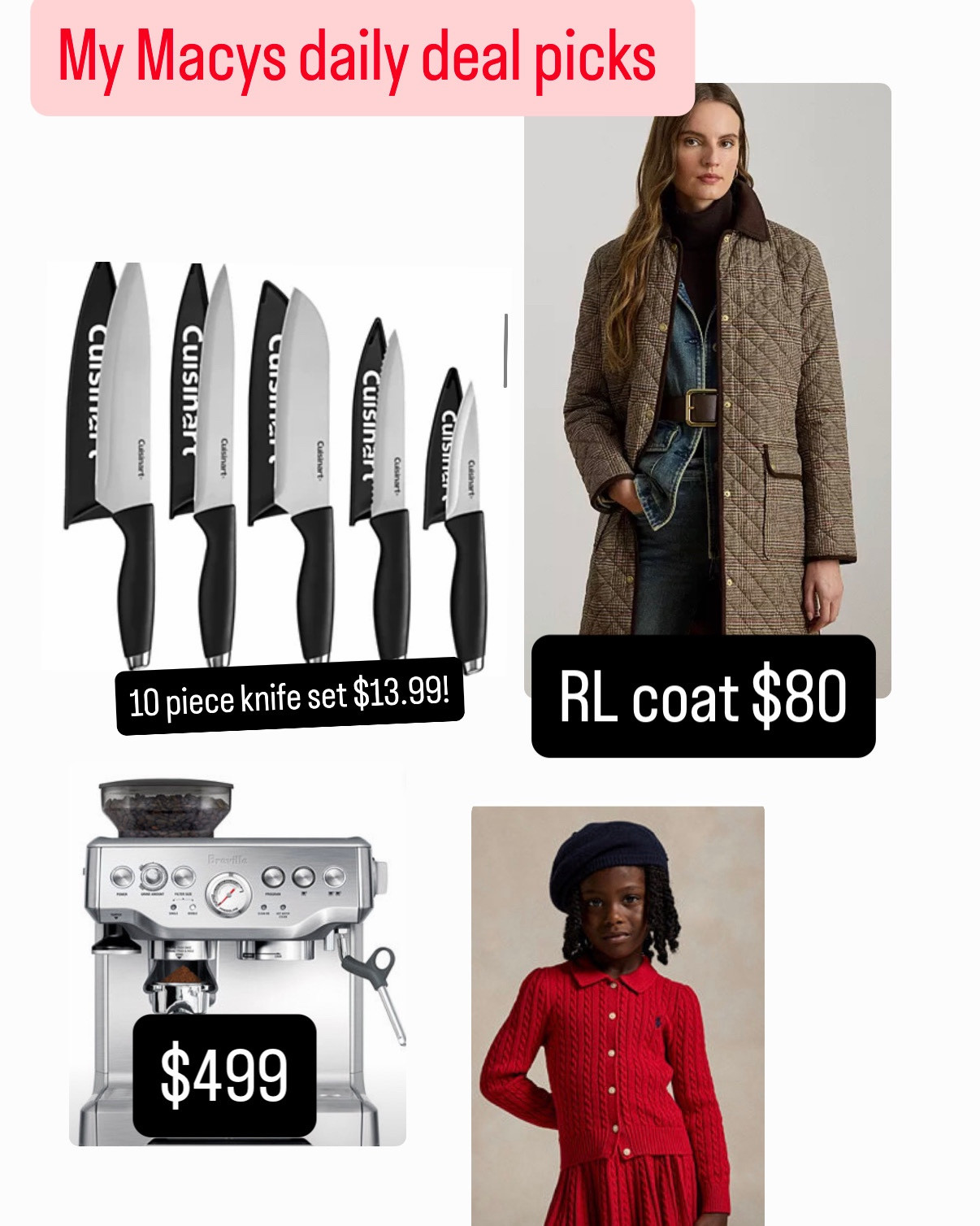 Shop Macys best deals of the day! A few of my picks. 

#LTKHome #LTKmomlife #LTKCyberWeek