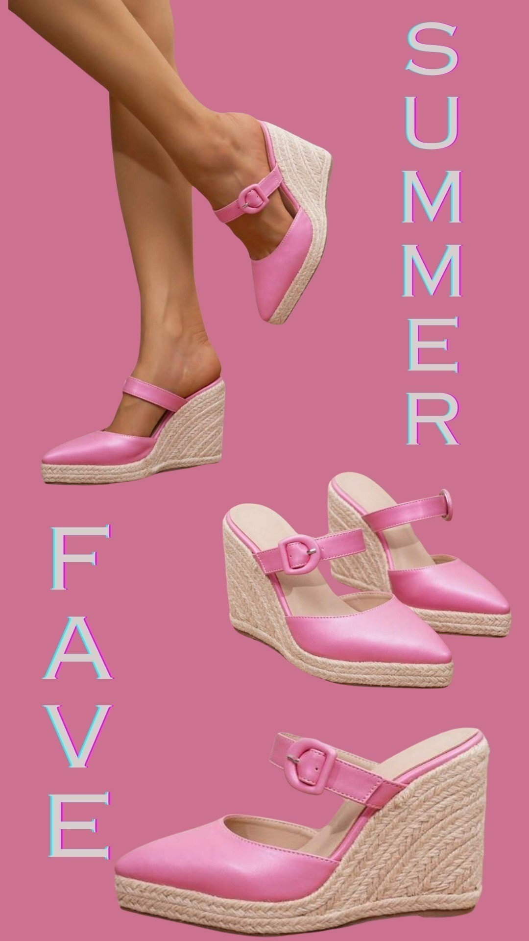 This wedge heel from shein is going to be a summer fade! #summersandal #shein

#LTKSeasonal #LTKU