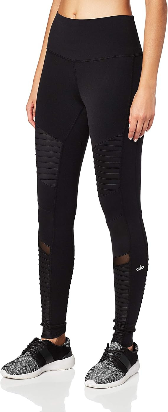 High-Waist Moto Legging - Gravel/Gravel Glossy | Amazon (US)