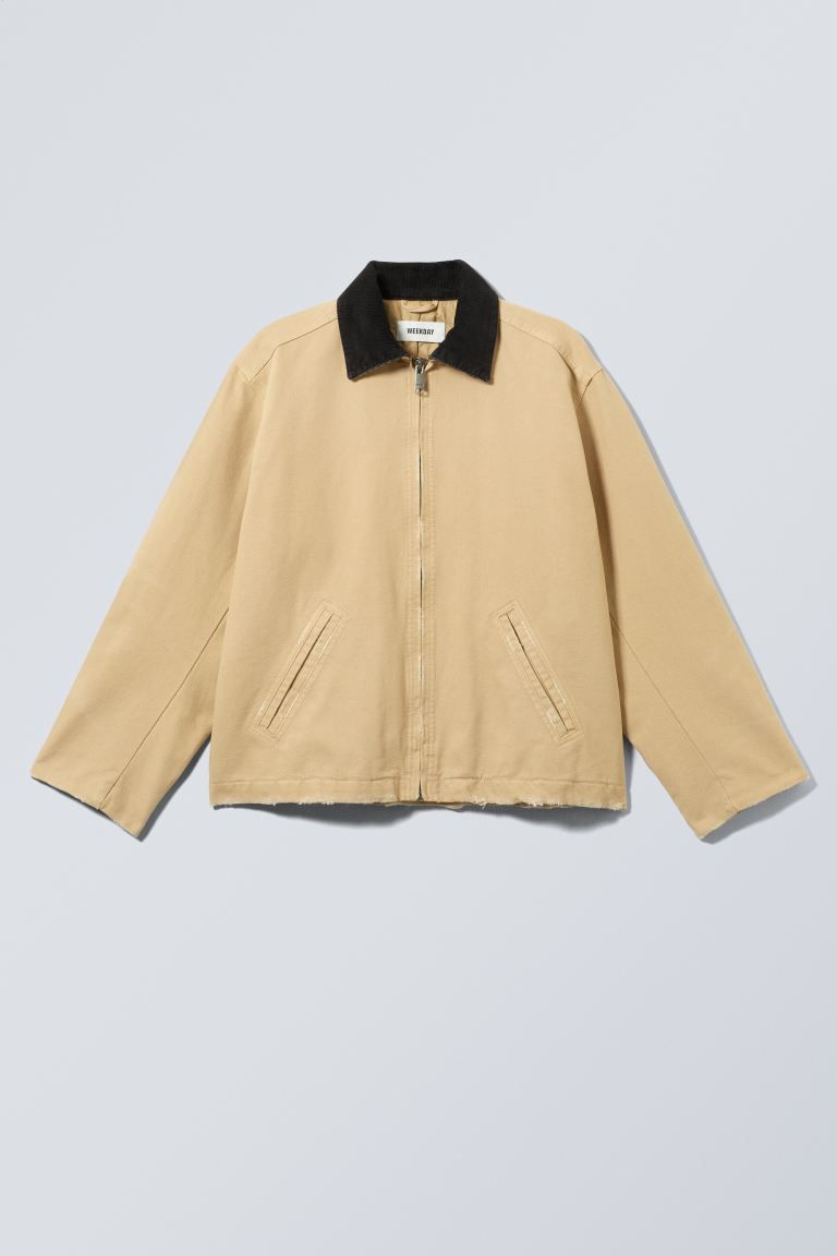 Belle Washed Canvas Jacket | H&M (UK, MY, IN, SG, PH, TW, HK)