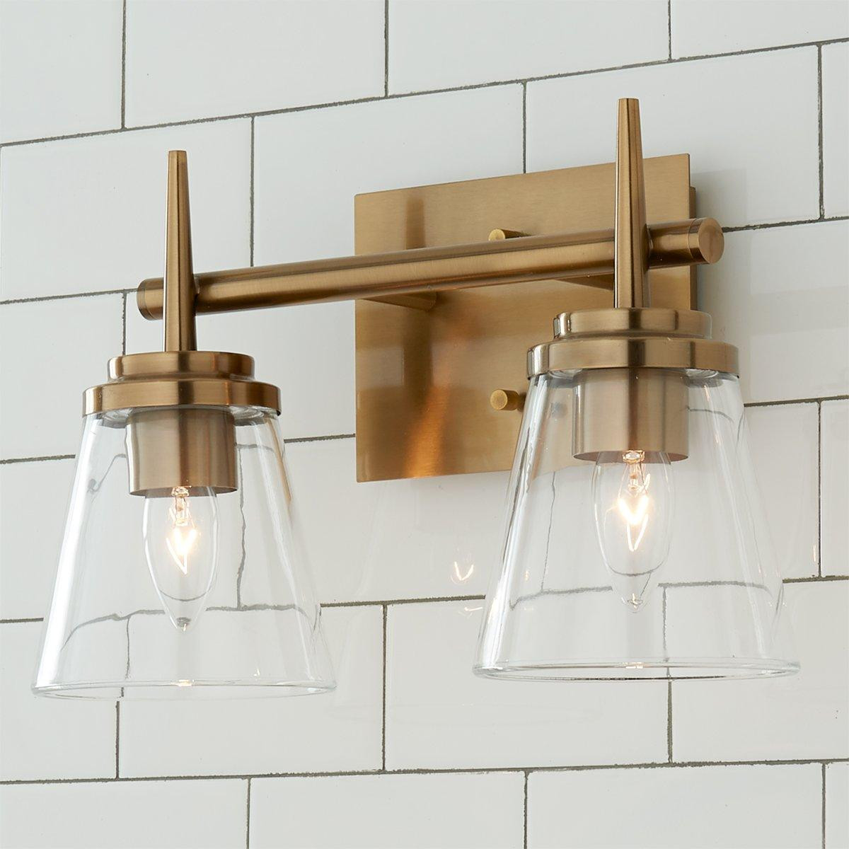 Tapered Spike Vanity Light - 2 Light | Shades of Light
