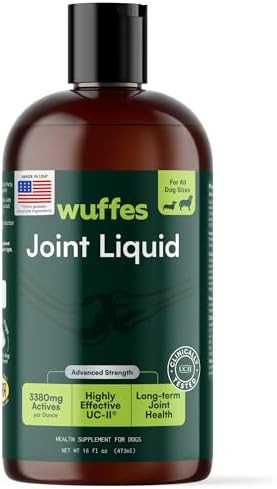 Wuffes Advanced Joint Liquid for Dogs, Hip & Joint Support Supplement with Glucosamine, Chondroit... | Amazon (US)
