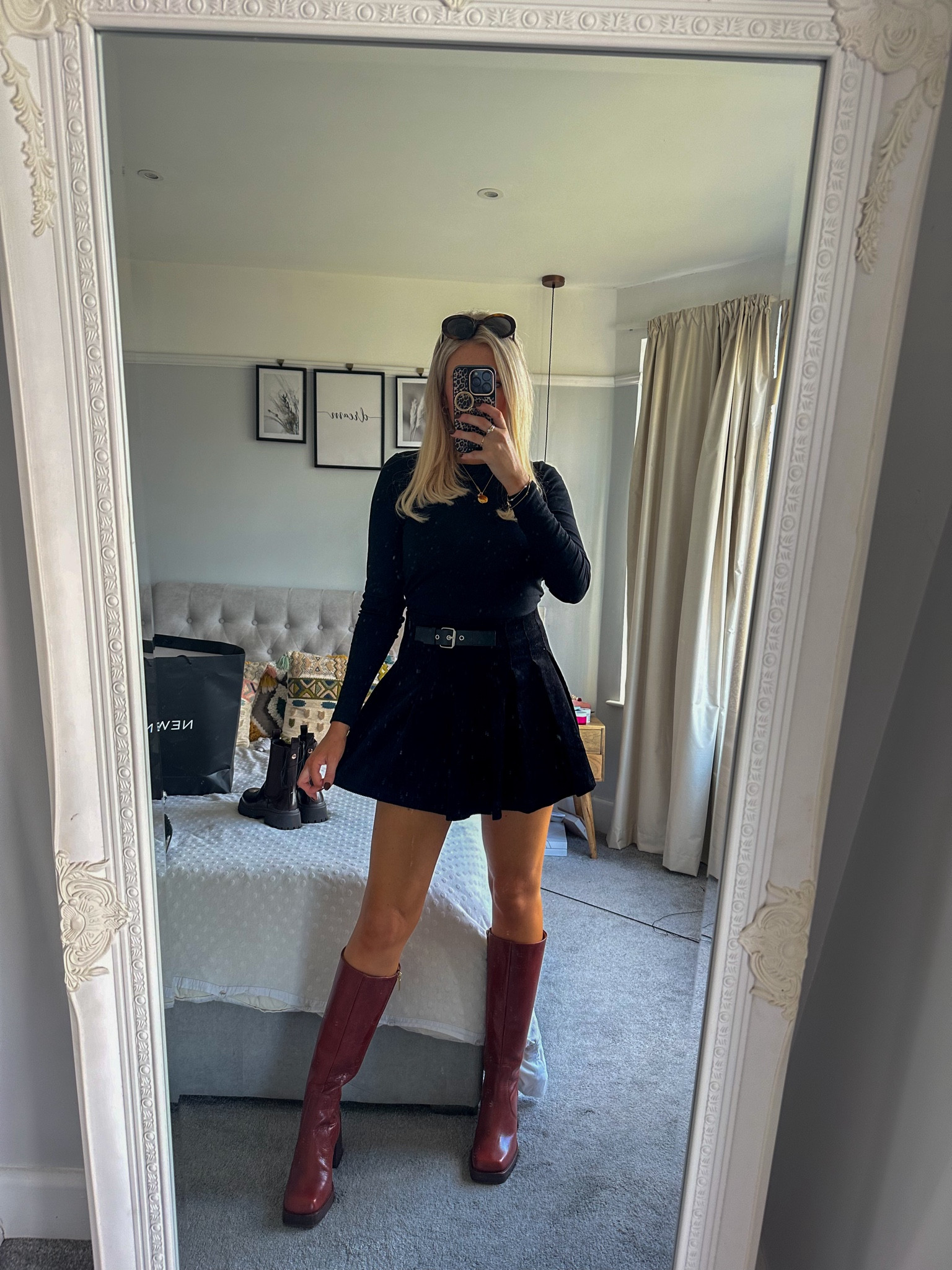 Love this cord skirt! 