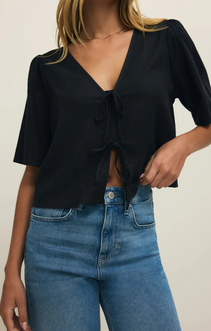 La Belle Linen Cropped Top | Z Supply