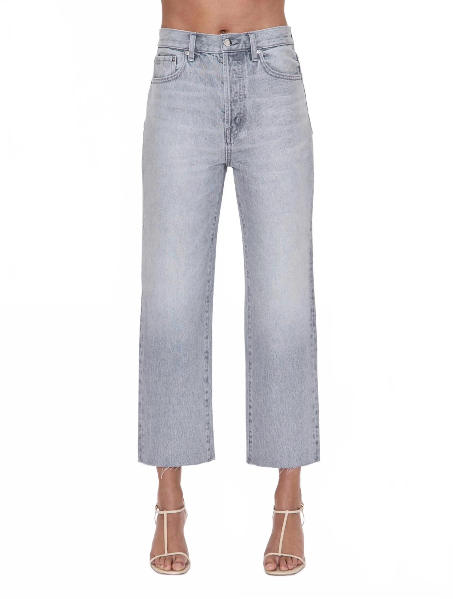 Cassie Crop Super High Rise Straight Leg Jeans In Enigma | Shop Simon