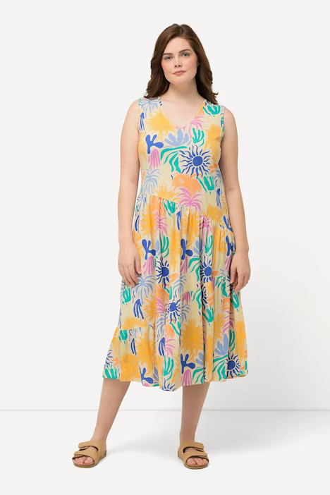 Eco Cotton Summertime Print Dress | Ulla Popken - US