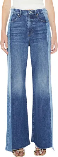 The Tux Sidestepper Sneak Frayed High Waist Bootcut Jeans | Nordstrom