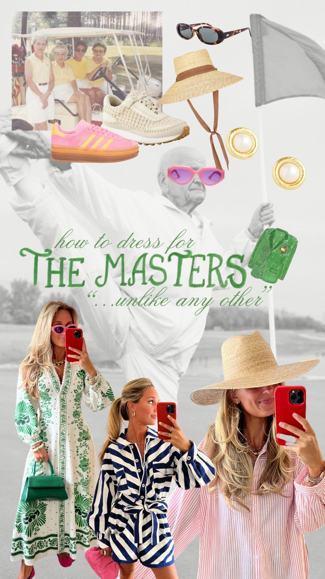 The golf season is finally upon us! My favorite time of year. Whether you are lucky enough to attend Augusta — or hosting a watch party, how you dress for the Masters is key!!!

Comfy walking shoes & hats are necessities — shop everything you need here to be best-dressed in April💚⛳️ 

#LTKStyleTip #LTKParties #LTKSpringSale
