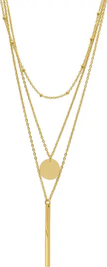 Adornia Water Resistant Layered Pendant Necklace Set | Nordstromrack | Nordstrom Rack